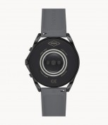 The Fossil Gen 5 LTE in Black and Blush colors (silicone strap)