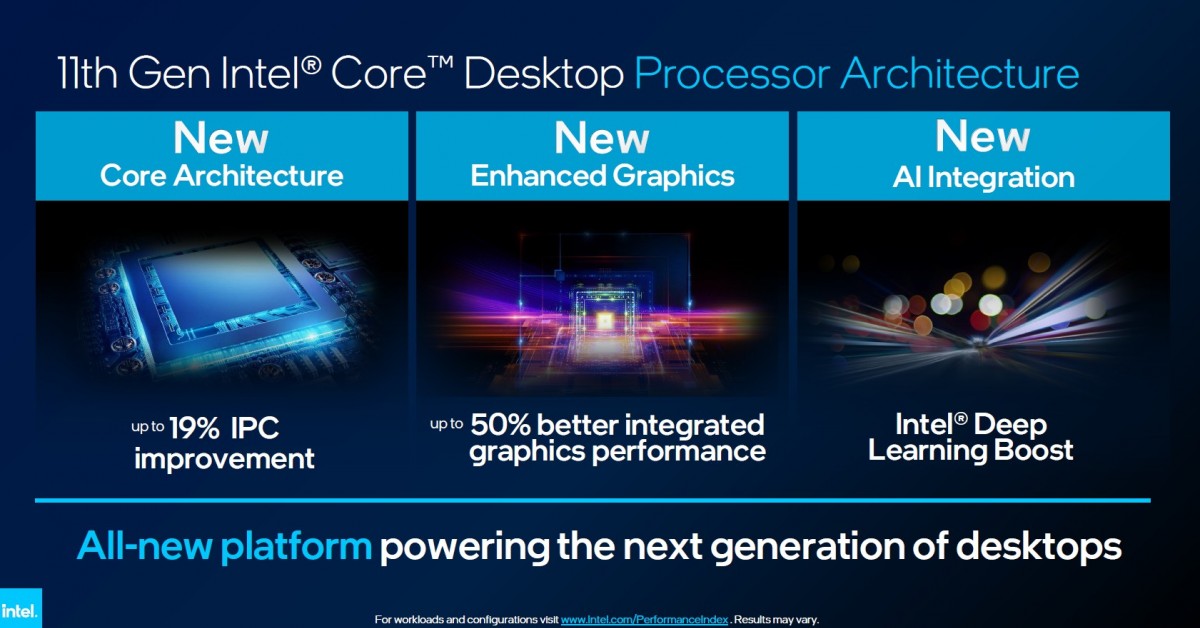 Intel announces 11th Gen mobile H processors, Alder Lake and more