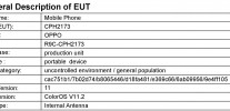 Oppo CPH2173 certifications