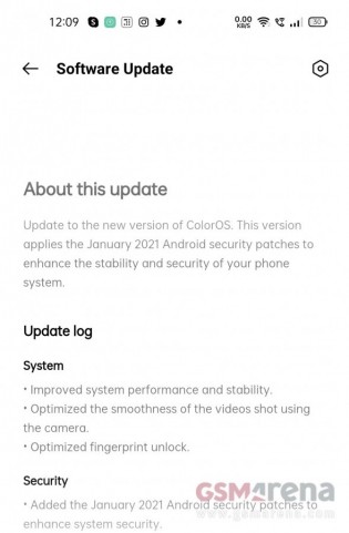 Oppo Reno5 Pro 5G software update