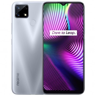 Realme 7i in Glory Silver color