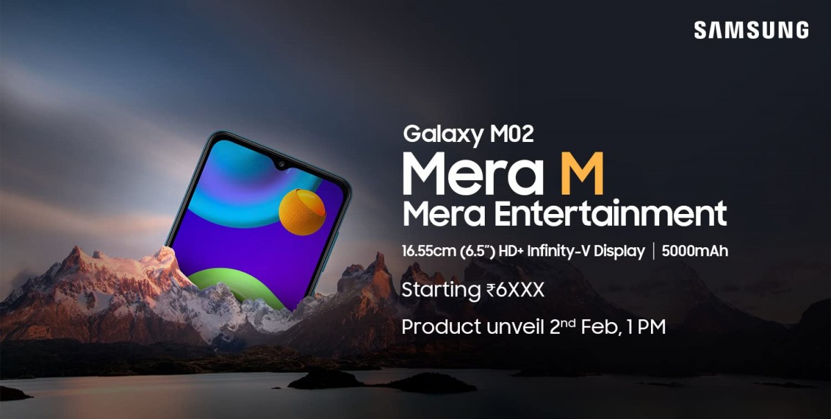 Samsung Galaxy M02 is coming on February 2, a cheaper M02s