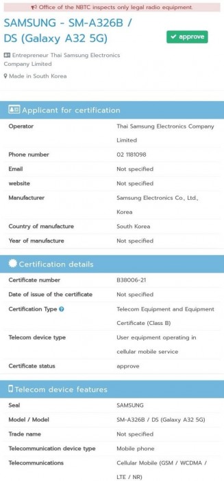 Samsung Galaxy A32 5G bags Bluetooth certification, launching next