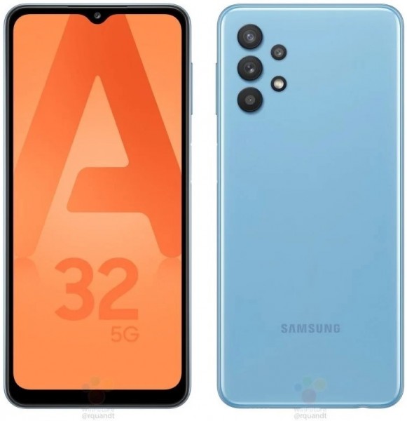 Samsung Galaxy A32 5G appears in colorful press renders