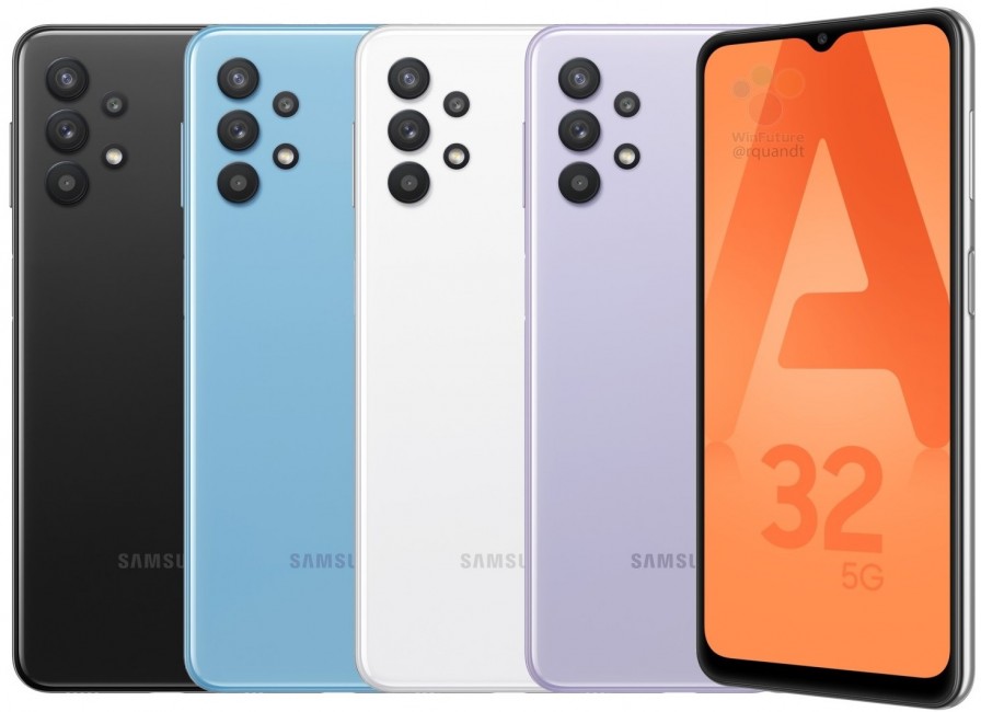 Samsung Galaxy A32 5G Apparaît Dans Des Rendus De Presse Colorés