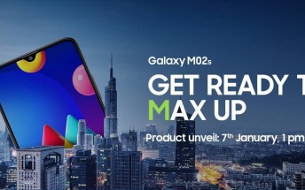 Samsung Galaxy M02s coming on January 7, priced under INR 10,000