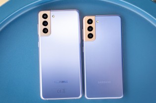Samsung Galaxy S21 next to the Galaxy S21