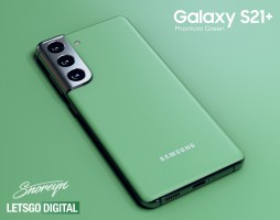 What the Samsung Galaxy S21+ in Phantom Green might look like (unofficial renders)