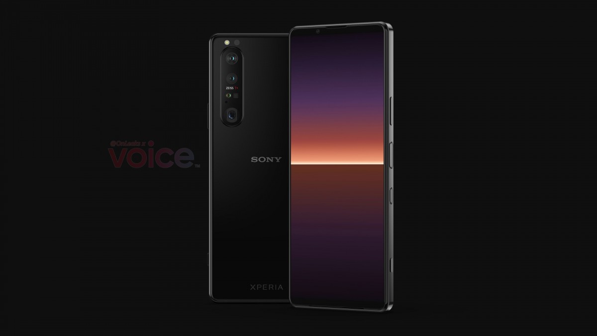 First Sony Xperia 1 III renders show a periscope camera, slimmer bezels