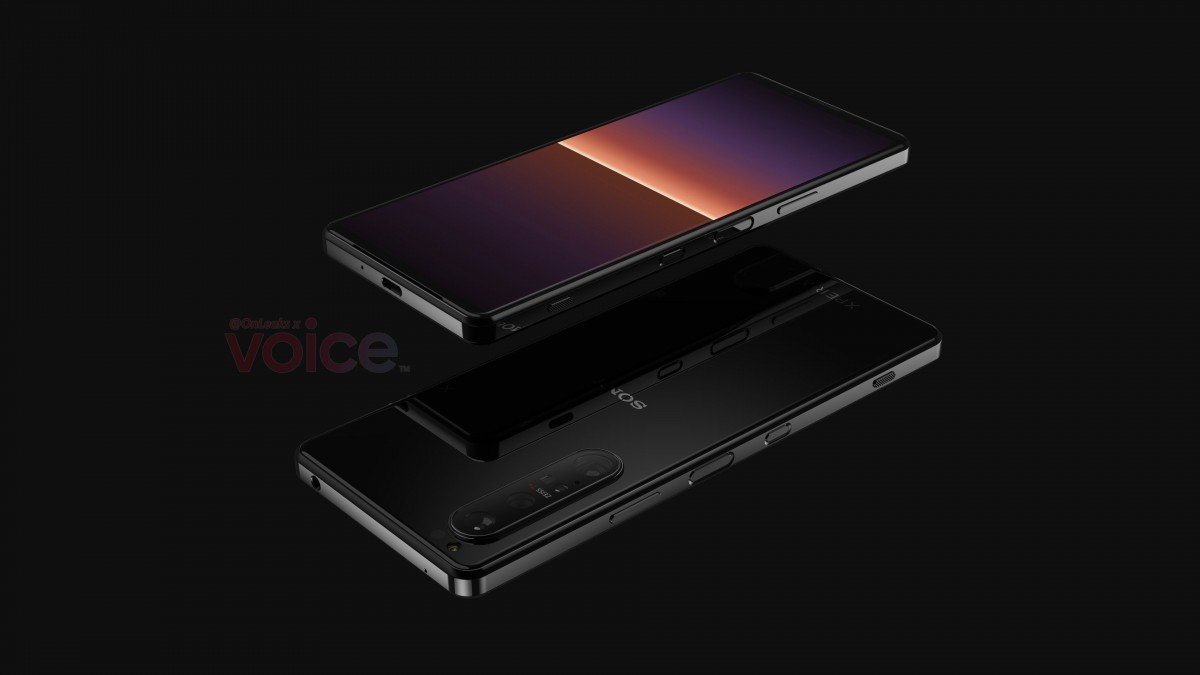 First Sony Xperia 1 III renders show a periscope camera, slimmer bezels