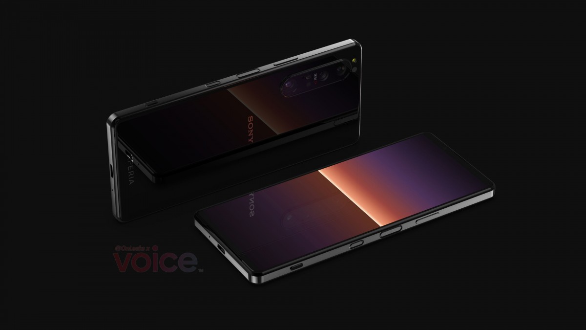 First Sony Xperia 1 III renders show a periscope camera, slimmer bezels