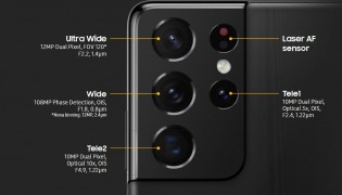 Advanced quad camera on the S21 Ultra