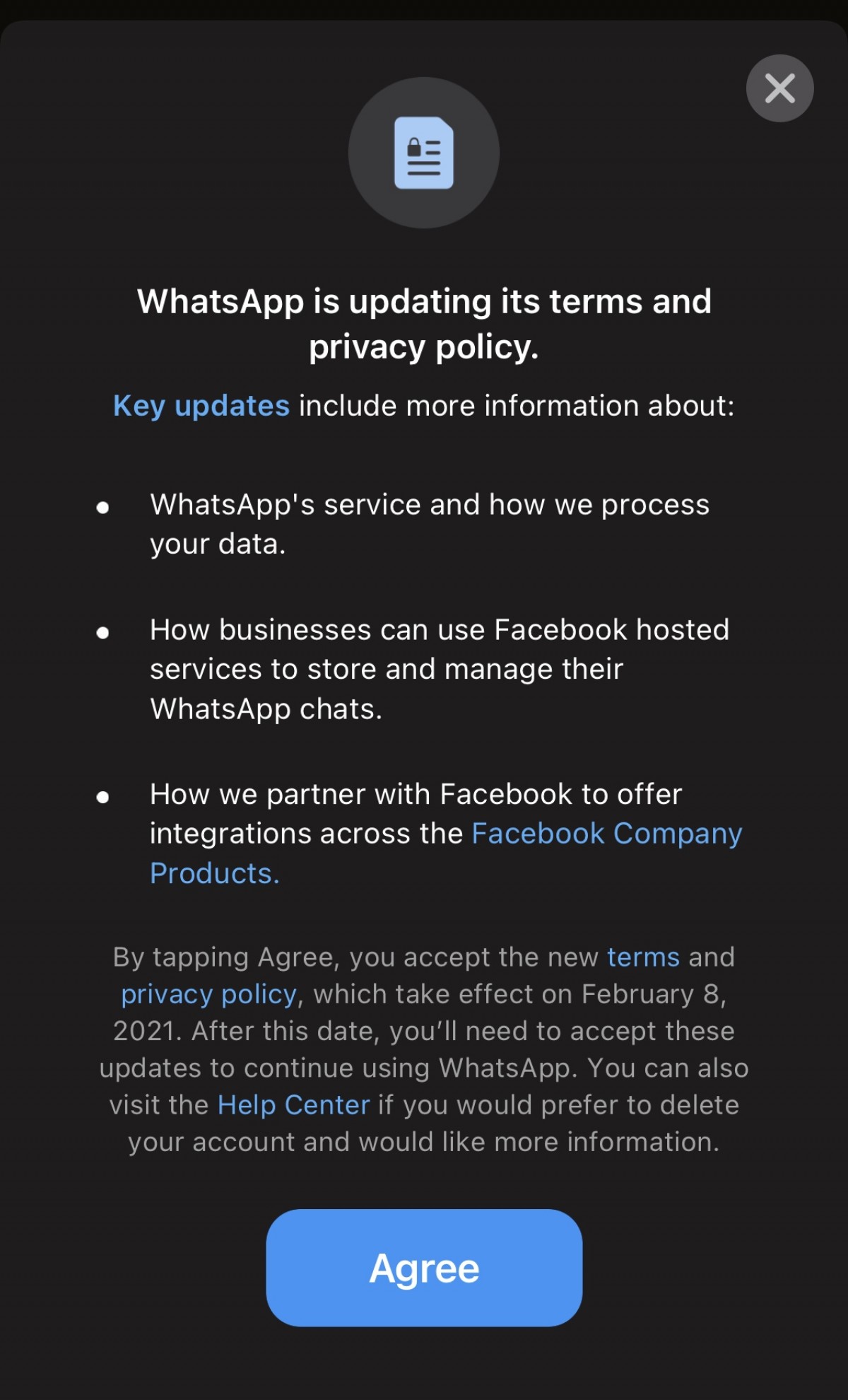 Whatsapp Moves Forward The Date To Accept Its New Terms To May 15 Gsmarena Com News Screenshots of the terms and privacy policy updates were shared by wabetainfo, who said the new terms relate. whatsapp moves forward the date to