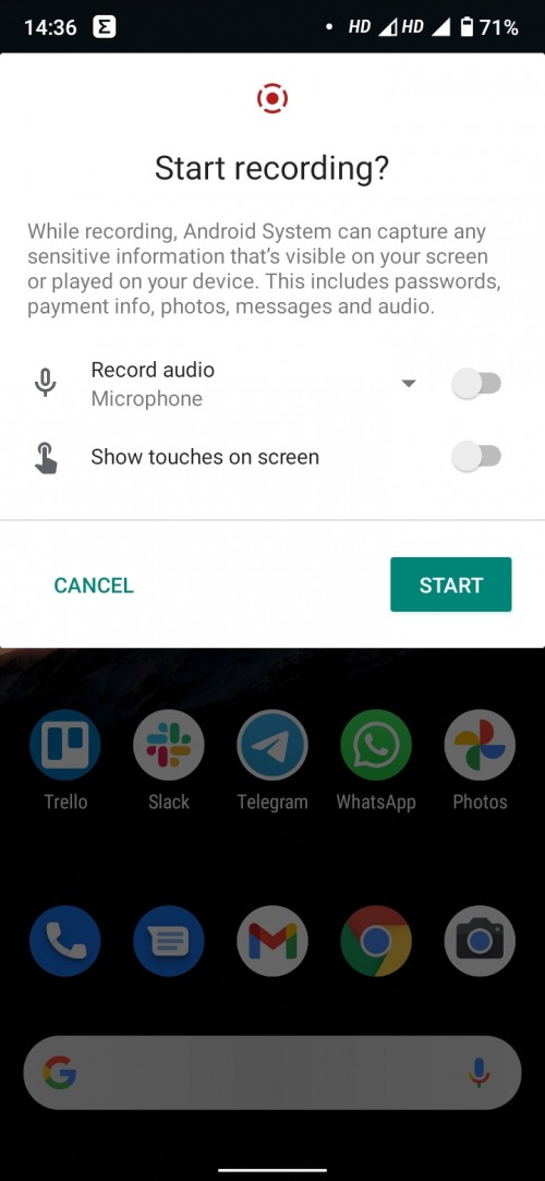 Screen recording is available once again