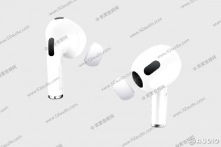 Rumored AirPods 3, image source: 52audio.com