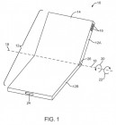 Schematics from an Apple patent on foldable phone design