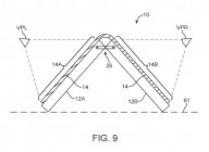 Schematics from an Apple patent on foldable phone design