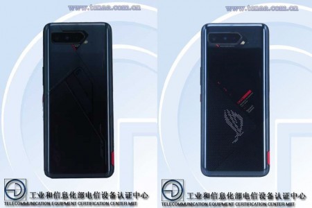 Asus ROG Phone 5: B-model (left) and A-model (right)