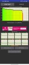 Teste de aceleração da CPU no Exynos 2100 Galaxy S21 Ultra - Exynos vs. Snapdragon S21 Ultra - análise de desempenho sustentado