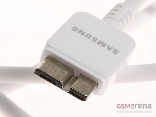 The Samsung Galaxy Note 3 was the first phone to use micro-USB 3.0 (it was one of the last too)