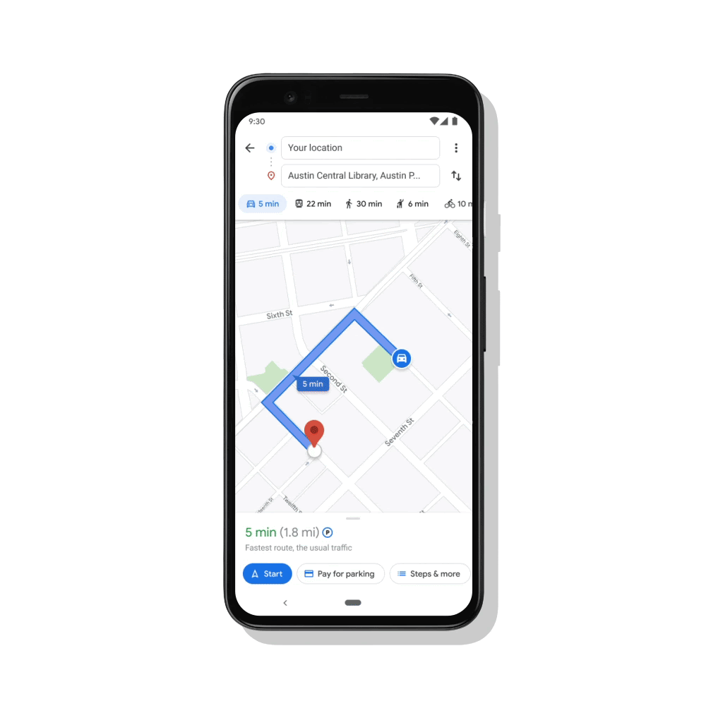 Google Maps gains built-in parking payments for over 400 US cities