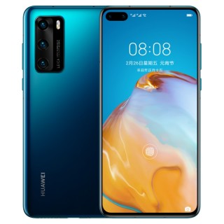 Huawei P40 in Dark Blue and Frost Silver