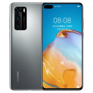 Huawei P40 in Dark Blue and Frost Silver