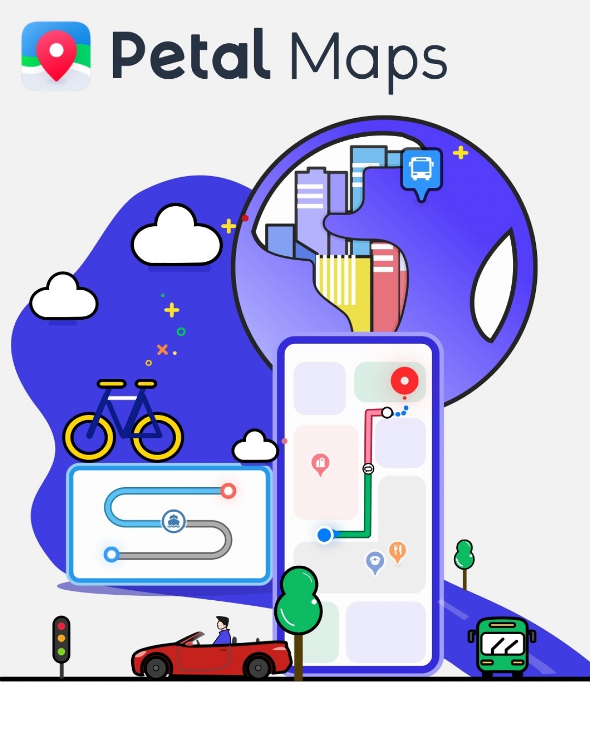 Huawei adds route planning and public transit to Petal Maps