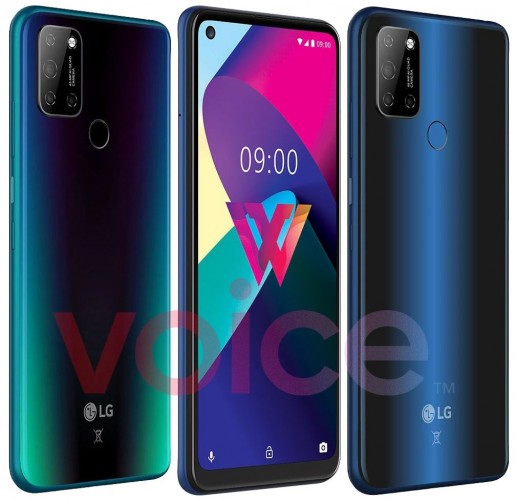 LG W41 appears in press renders with a punch hole display and 48MP quad camera