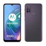 The Moto G10 has a ripple texture on its back: Aurora Grey