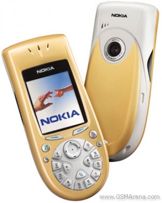 Nokia 3650 in yellow and blue