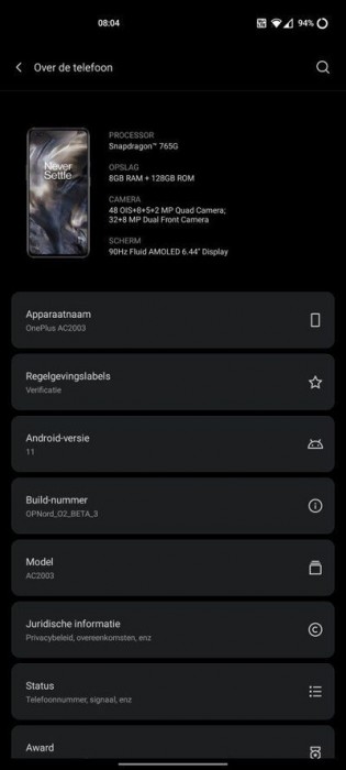 OxygenOS 11 open beta 3 for the OnePlus Nord