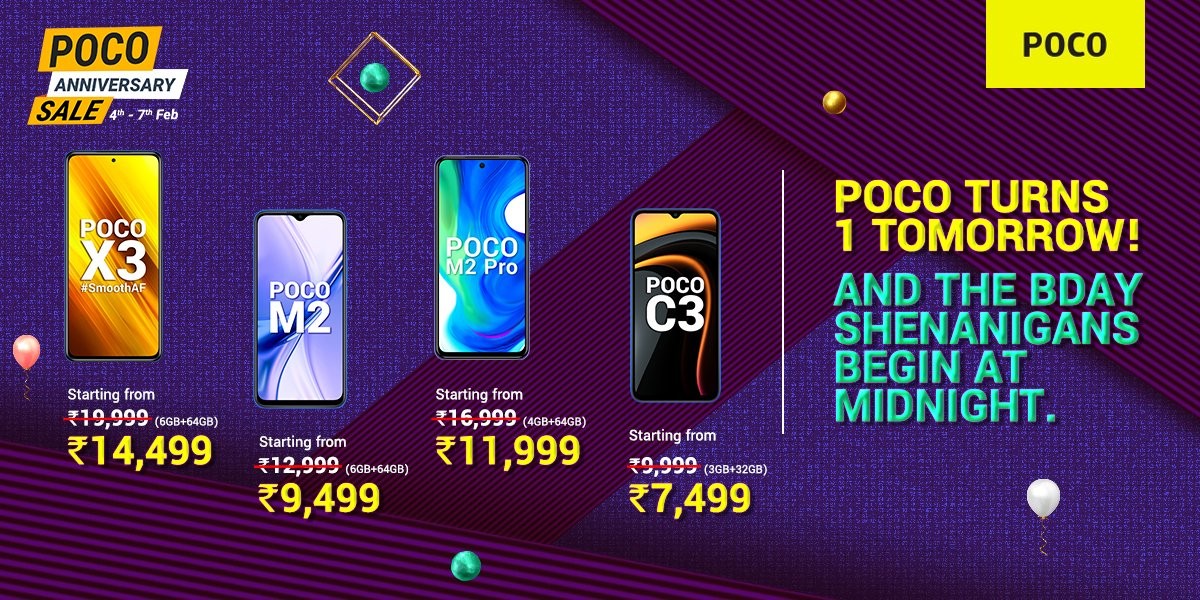 Poco discounts several phones on Flipkart, announces X-series has sold over 1 million units