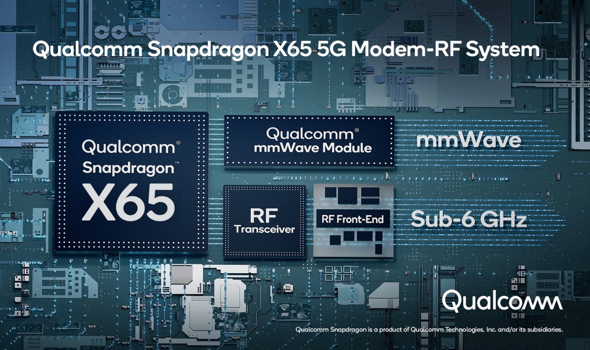 Qualcomm unveils the world's first 10 Gbps 5G modem, the X65 (also the X62)