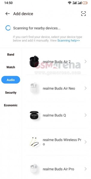 Realme Buds Air 2 popped up in Realme Link app