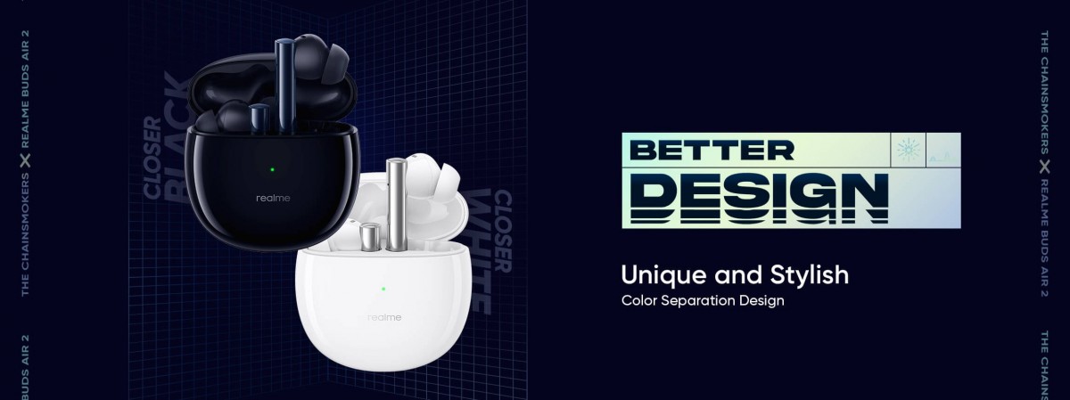 Especificaciones de Realme Buds Air 2 confirmadas: 25 dB ANC, duración de la batería de 25 horas, modo de baja latencia de 88 ms