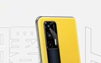 Realme GT 5G Bumblebee leather variant appears in an official poster
