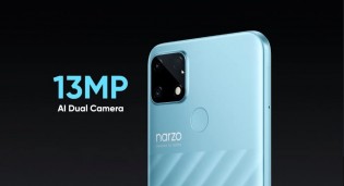 13 MP camera on the back (plus a fingerprint reader)