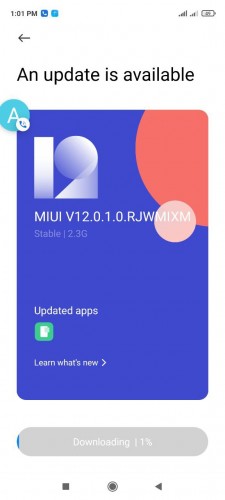 Redmi Note 9s Android 11 update