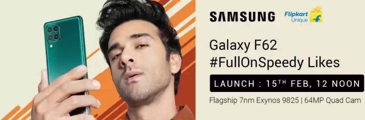Samsung Galaxy F62 confirmed to feature 64MP camera