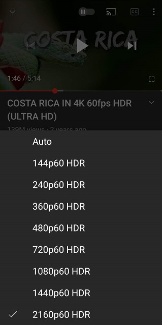 How to watch 4k hot sale videos on youtube android