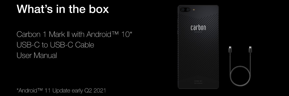 The Carbon 1 MK II is first phone in the world with a carbon fiber monocoque