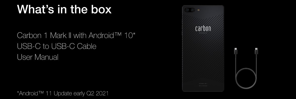 Le Carbon 1 MK II est le premier téléphone au monde doté d'une monocoque en fibre de carbone