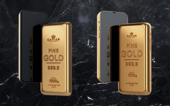 Caviar's Goldphone: an iPhone 12 Pro or Galaxy S21 Ultra that are basically 1 kg gold ingots