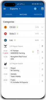 Huawei Assistant Esports tab