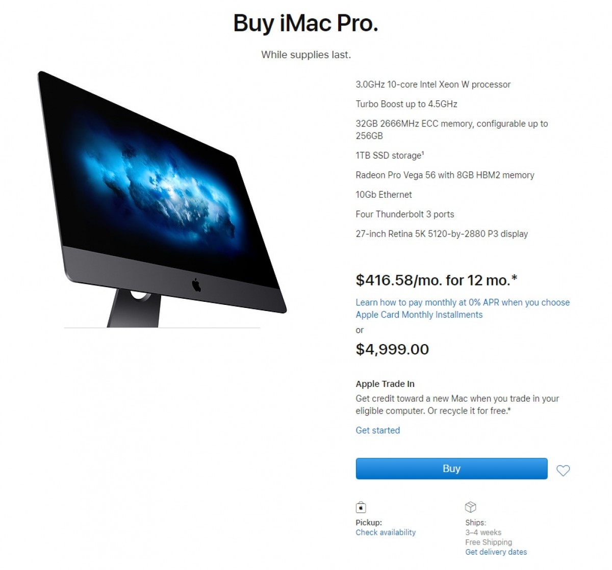 Apple discontinues the iMac Pro