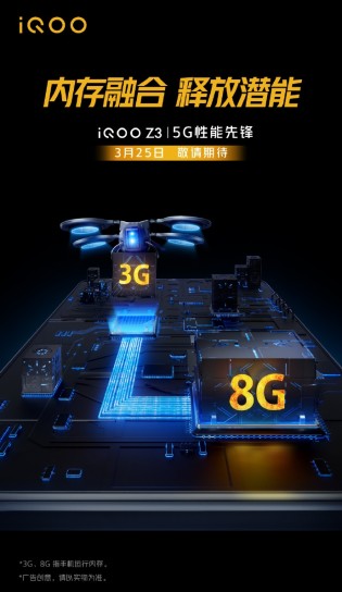 iQOO Z3 will come with Snapdragon 768G SoC and 8GB RAM