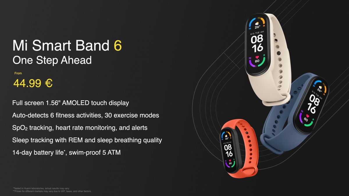 xiaomi mi band 6 features