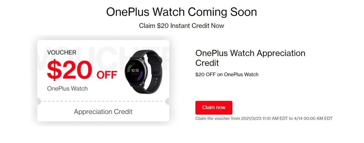 You can already get $20 off the new OnePlus Watch