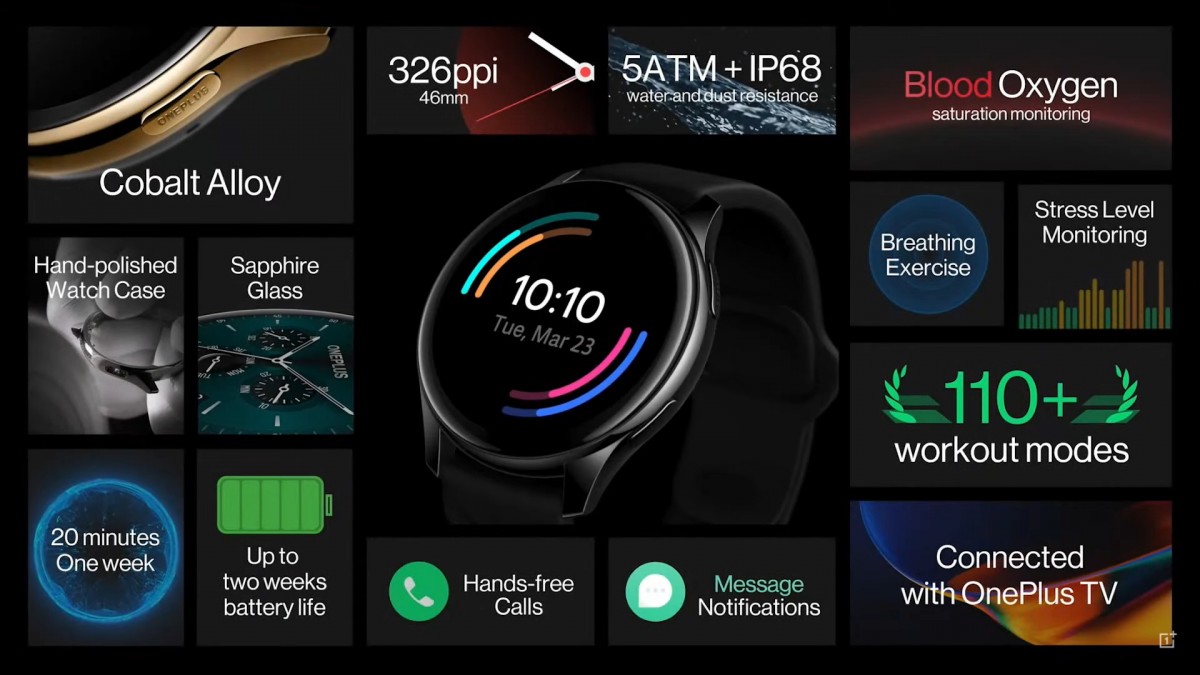 one plus smart watch features